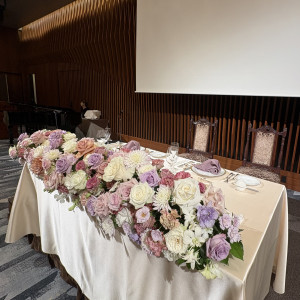 メインテーブル装花|731147さんの東京會舘の写真(2539634)