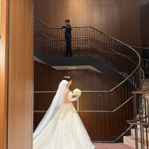ロビーに繋がる階段で写真の撮影が出来ます|731147さんの東京會舘の写真(2539710)