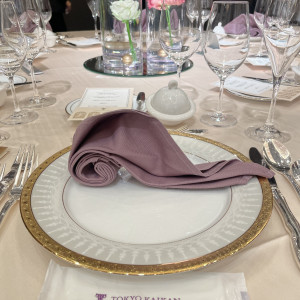 ナプキンの形はエスカルゴ|731147さんの東京會舘の写真(2539629)