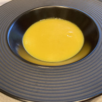 実際の料理で出てきた南瓜のポタージュスープ