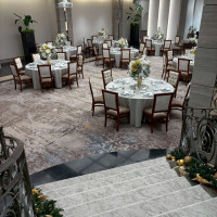 披露宴会場にある階段から見た景色