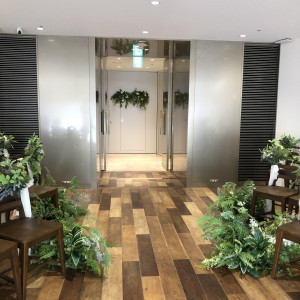 バージンロードは短め|731458さんのMARINE TOWER WEDDING（マリンタワー ウエディング）の写真(2358815)