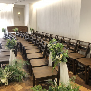 奥にオルガンがあります|731458さんのMARINE TOWER WEDDING（マリンタワー ウエディング）の写真(2358813)