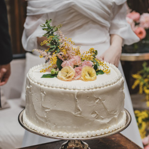 ブッフェがあるのでケーキはシンプルに。|731500さんのリストランテASO (ひらまつウエディング)の写真(2418194)