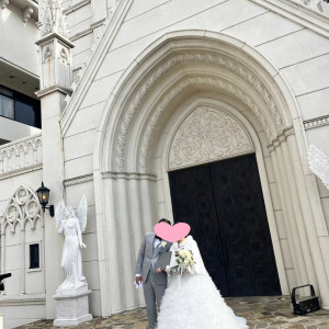 式場外から|731601さんのノートルダム周南/FIVESTAR WEDDINGの写真(2335032)