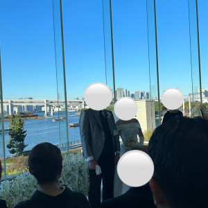 カーテンが上がった後の挙式会場|731784さんのヒルトン東京お台場の写真(2337004)