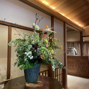 ロビーにあるお花|731822さんのTHE GARDEN PLACE SOSHUEN（ザ・ガーデン・プレイス 蘇州園）の写真(2380481)