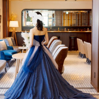 結婚式後にロビーにて