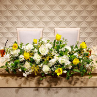 披露宴会場入場前装花