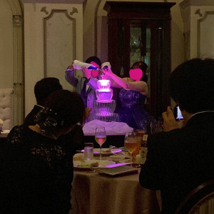 ピンク色のエンジェルタワー|731990さんのアニヴェルセル白壁の写真(2524697)