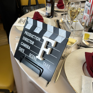 1. 映画をコンセプトに（ゲストテーブルナンバー）|732017さんのRESTAURANT LUKE with SKY LOUNGE（レストランルーク スカイラウンジ）の写真(2608728)