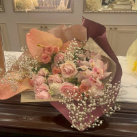 両親への記念品の花束