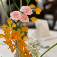 ゲストテーブルの装花