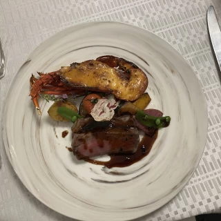 試食の料理
