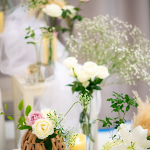 イメージ通りのフラワーコーディネート!|732613さんのザ・リーヴス プレミアムテラスの写真(2592879)