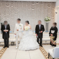挙式前の親族紹介(チャペルにて)