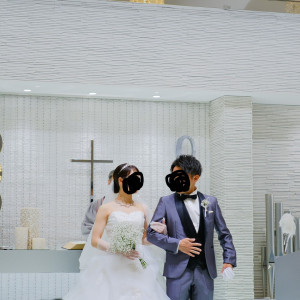 白基調で明るく、お気に入りです|732779さんのアルカンシエル横浜 luxemariage（アルカンシエルグループ）の写真(2497495)