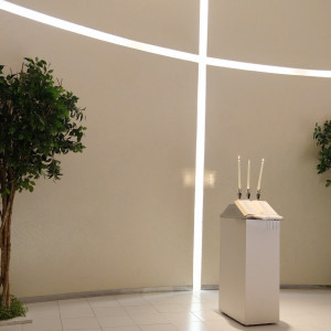 シンプルな横に広いチャペル|732916さんのAILE d'ANGE garden(エル・ダンジュ ガーデン)の写真(2582023)