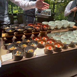 ガーデンテラスでお茶漬けビュッフェ。