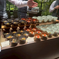 ガーデンテラスでお茶漬けビュッフェ。