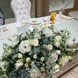 新婦側の席