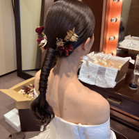新婦披露宴ヘアースタイル