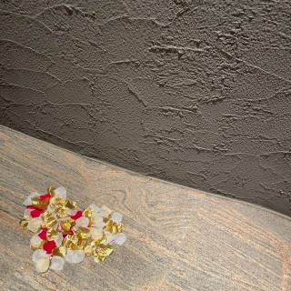 スタッフさんが花びらを集めてハートにしてくれていました！
