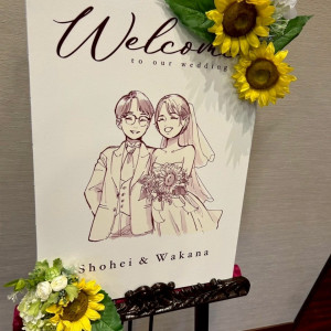 ウェルカムボード|733095さんのGLOBAL WEDDING DIADE (ディアーデ)の写真(2513630)