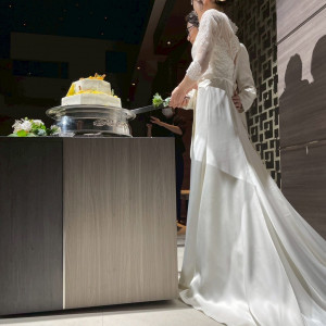 ケーキは2段で。|733095さんのGLOBAL WEDDING DIADE (ディアーデ)の写真(2513627)