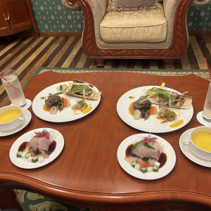 式が終わったら、美味しい料理が待っています!!|733095さんのGLOBAL WEDDING DIADE (ディアーデ)の写真(2513633)