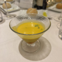 かぼちゃのスープは甘くて美味しかったです