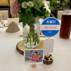 ジブリをテーマにしたテーブル|733150さんのグランドパティオ都城の写真(2577848)