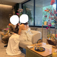 披露宴会場の装花もとても可愛かったです