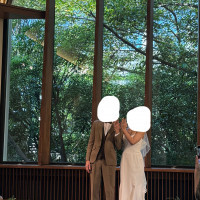 晴れていてとても綺麗な式場でした