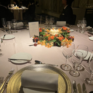 テーブル装花|733440さんのホテルオークラ福岡の写真(2484968)