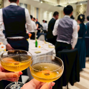 乾杯酒|733510さんのGLOBAL WEDDING DIADE (ディアーデ)の写真(2524819)
