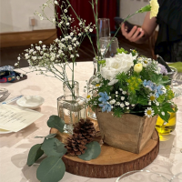 ゲストテーブルのお花です。