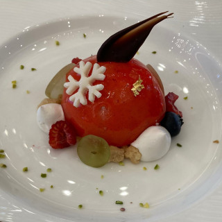 写真外ですが、プレートにチョコで名前を入れてくれていました。