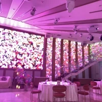 披露宴会場で楽しめる360度の映像スクリーンです。