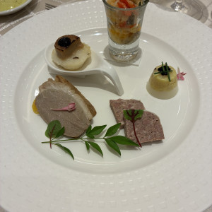 前菜の写真です。|733867さんのノートルダム八戸/FIVESTAR WEDDINGの写真(2522330)