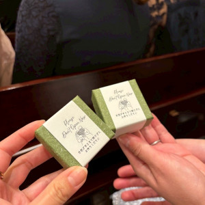 サプライズリングBOXで、指輪を持ってきてもらいました|733872さんのアーカンジェル迎賓館（宇都宮）/テイクアンドギヴ・ニーズウェディングの写真(2561854)