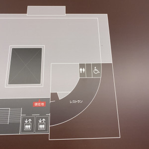 店内の形はこんな感じです|733879さんの3＋3CAFE（サンタスサンカフェ）の写真(2348472)