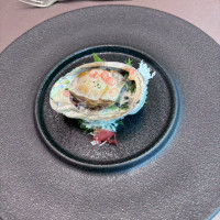 コース料理のあわび