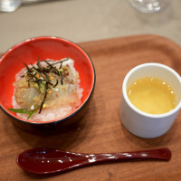コース料理の鯛茶漬け
