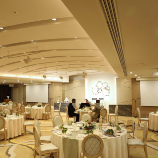 ひきで見た披露宴会場です。