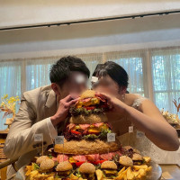 ファーストバイトをハンバーガーで行いました