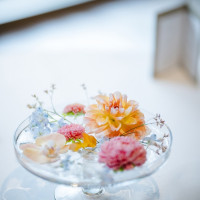 ゲスト卓の装花