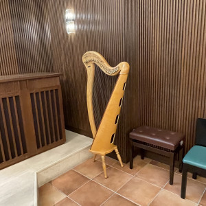 チャペルにハープが備えてあり綺麗でした。|734454さんの熊本ホテルキャッスルの写真(2383368)