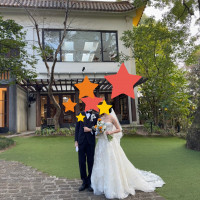 庭での写真です。