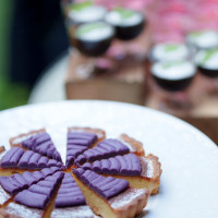 デザートビュッフェは一部リクエストしました（紅芋タルト）